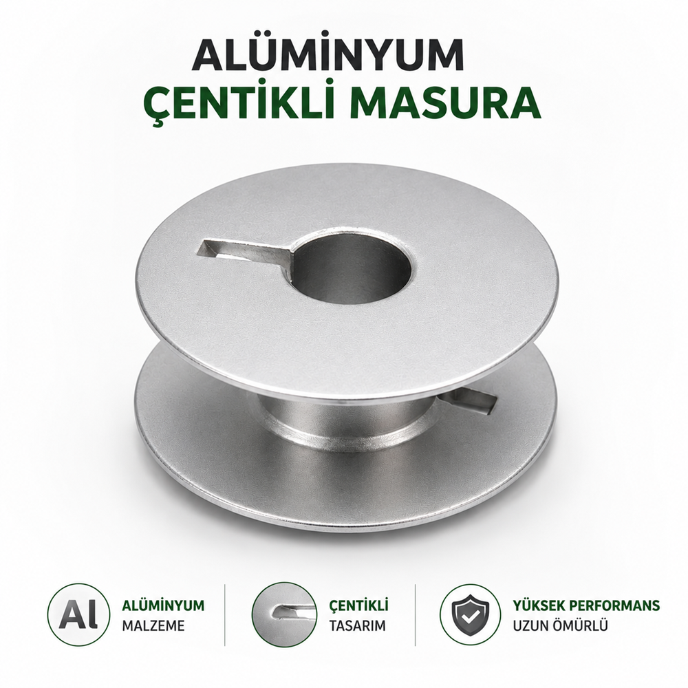 Sanayi Tipi Düz Dikiş Makinesi Alüminyum Çentikli Masura Bobin