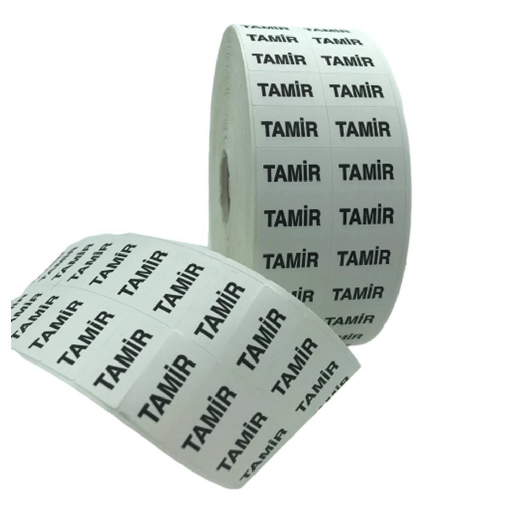 Tamir Kontrol Etiketi Ruloda 10.000 Adet