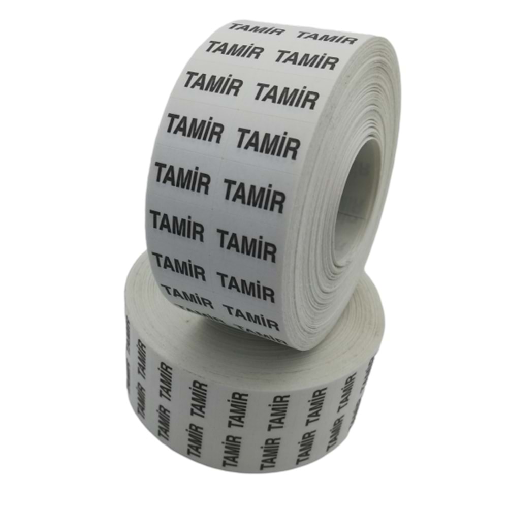 Tamir Kontrol Etiketi Ruloda 5.000 Adet
