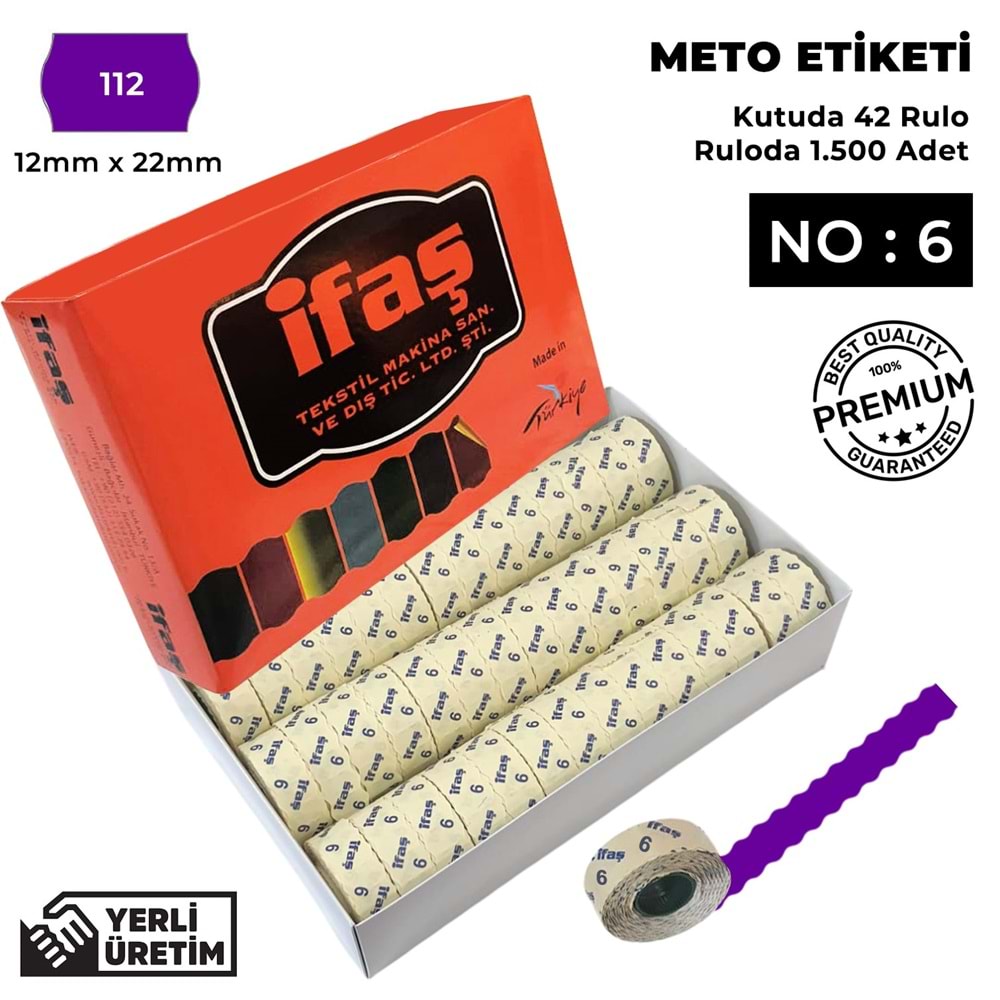 Meto Etiketi 112 Mor