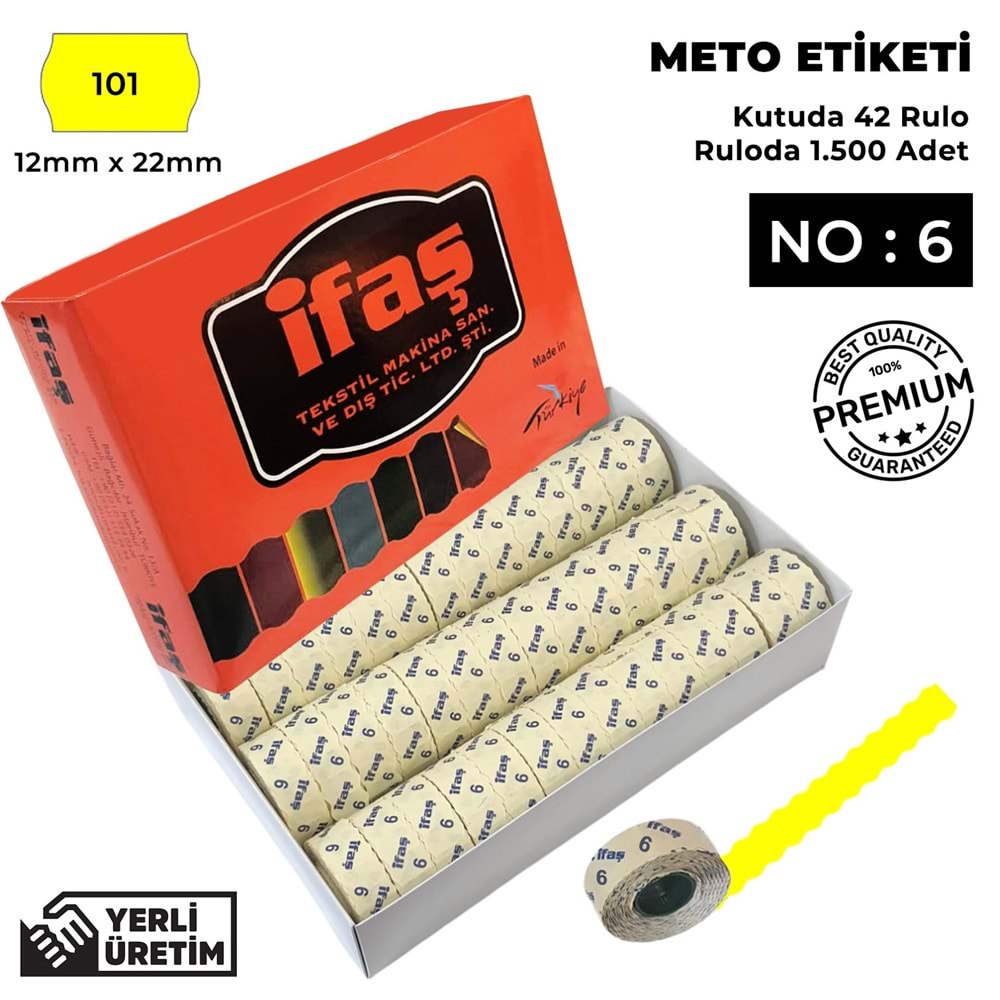 Meto Etiketi 101 Sarı
