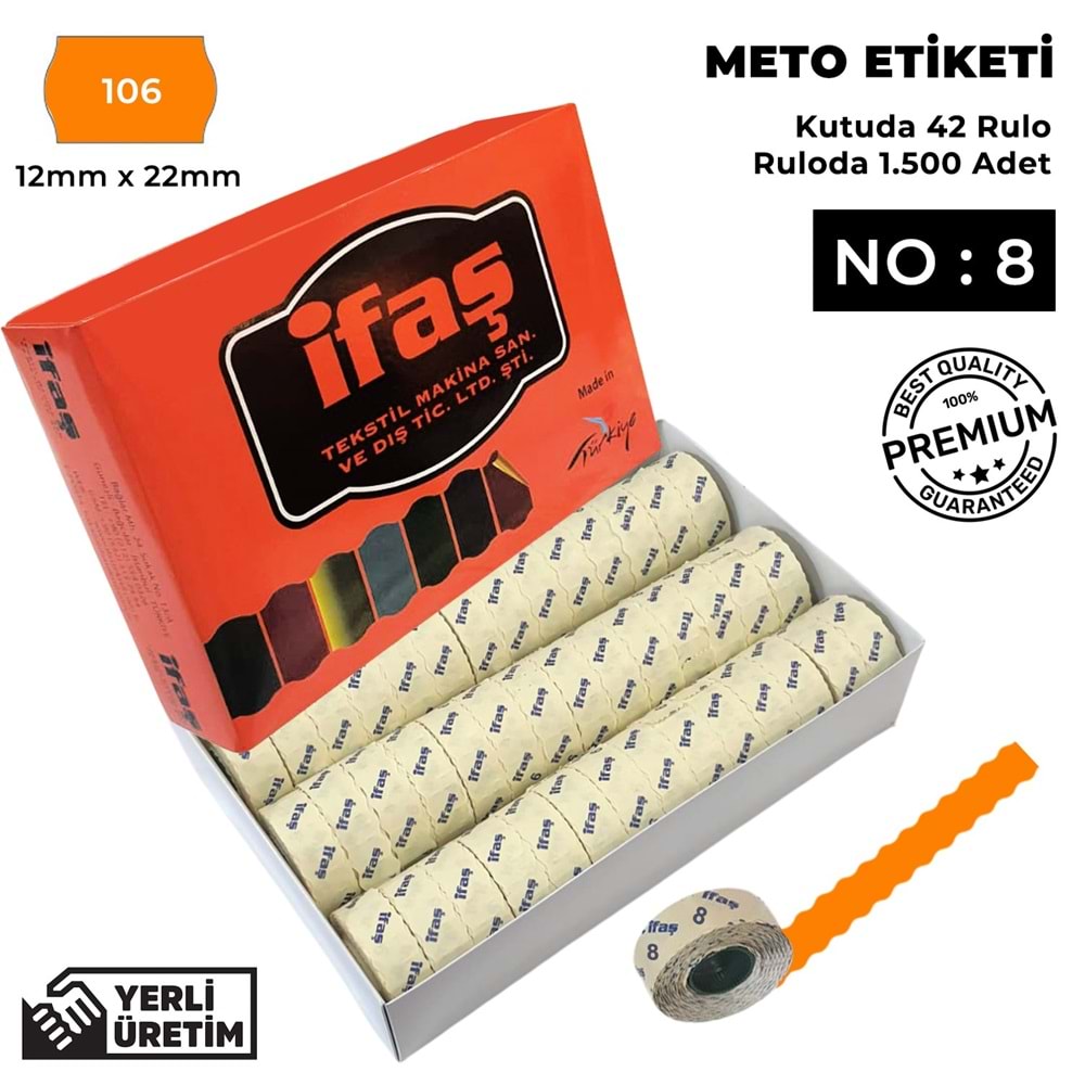 Meto Etiketi 106 Turuncu