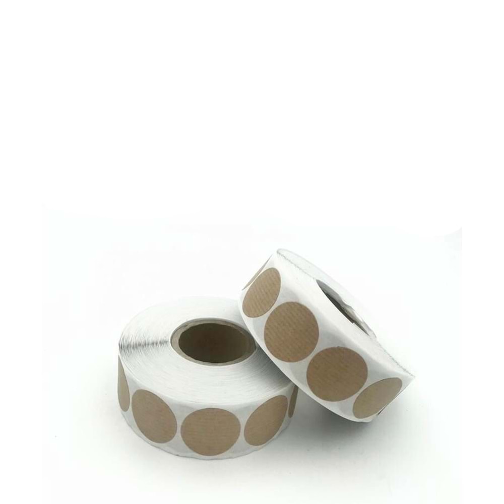 Nokta Etiketi Kahverengi 30 mm x 1.000 Adet