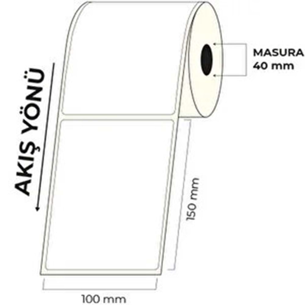 Barkod Etiket 100 mm x 150 mm