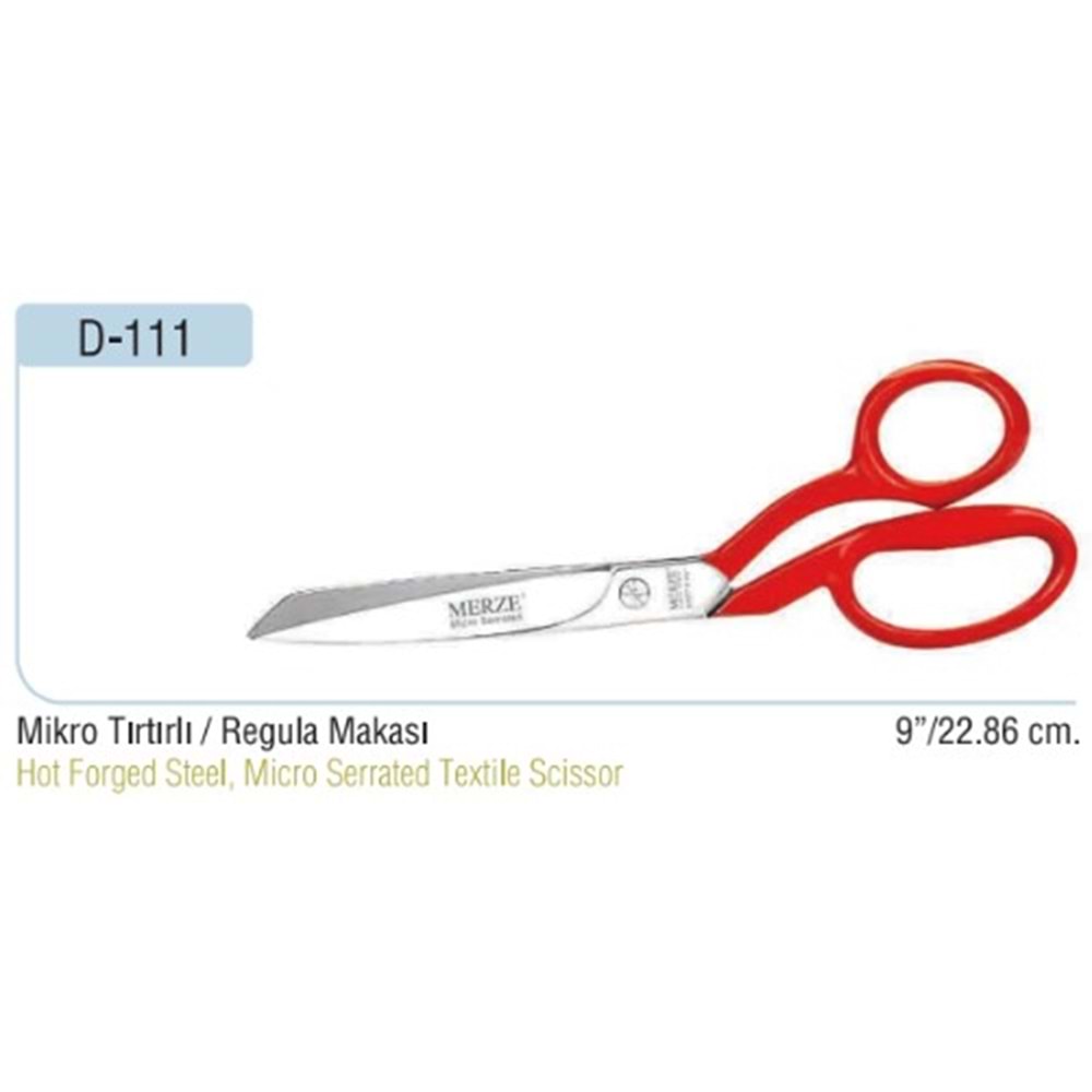 Mikro Tırtırlı Yatık Regula Makası 9 Inch