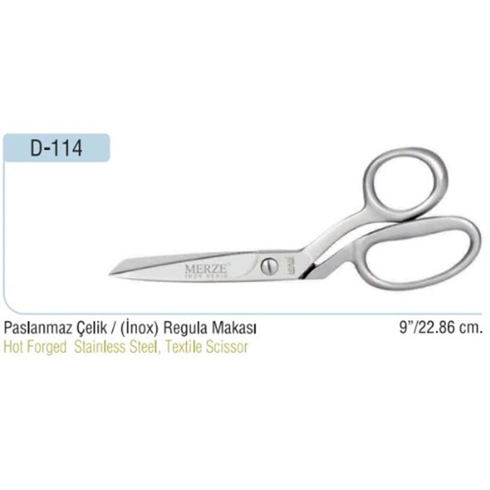 Paslanmaz Çelik Yatık Regula Makası 9 Inch