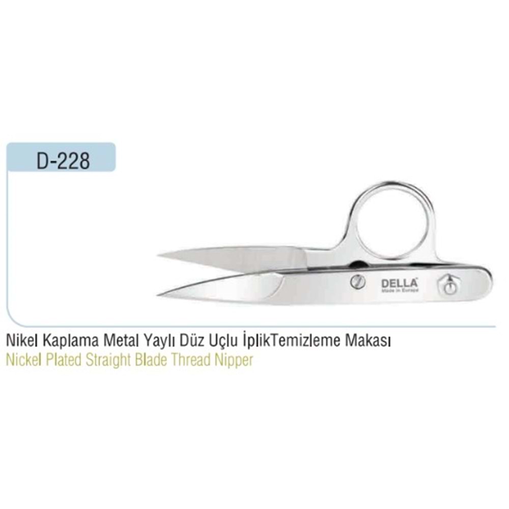 Metal Düz Uçlu İplik Temizleme Makası