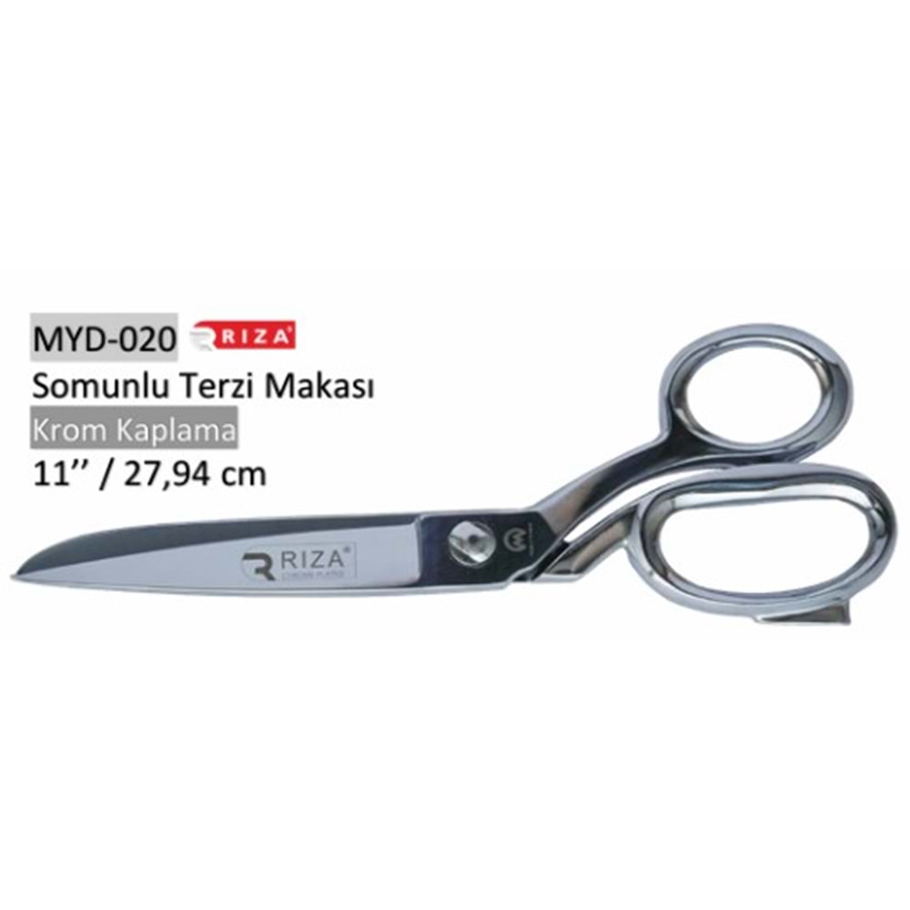 Krom Kaplama Somunlu Terzi Makası 11 Inch