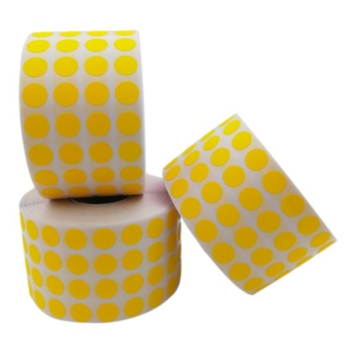 Nokta Etiketi 1 cm x 10.000 Adet Sarı