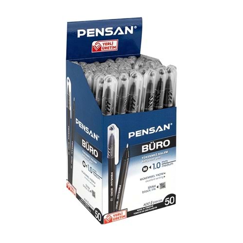 Tükenmez Kalem Siyah Büro 1.00 mm 50 Adet