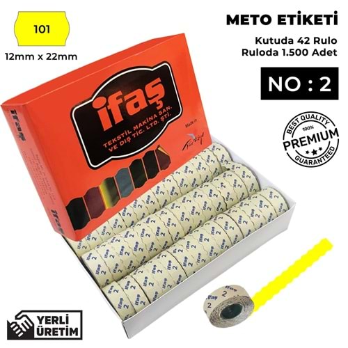 Meto Etiketi 101 Sarı
