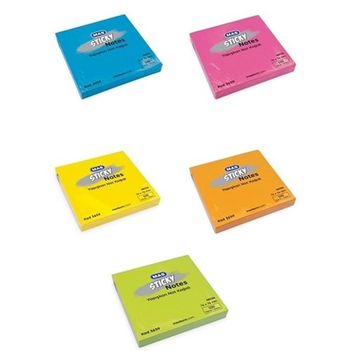 Yapışkanlı Not Kağıdı 76 mm x 76 mm