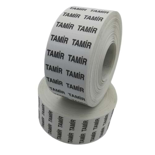 Tamir Kontrol Etiketi Ruloda 5.000 Adet