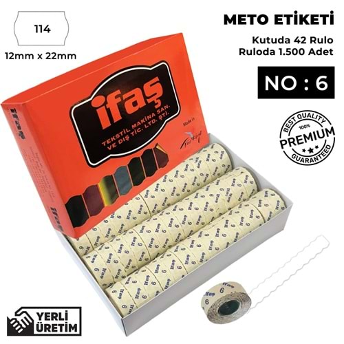 Meto Etiketi 114 Beyaz