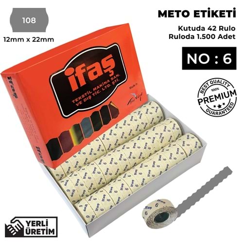 Meto Etiketi 108 Gri