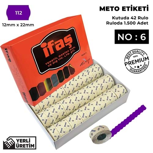 Meto Etiketi 112 Mor