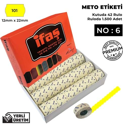 Meto Etiketi 101 Sarı