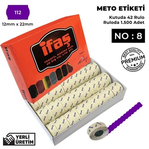 Meto Etiketi 112 Mor
