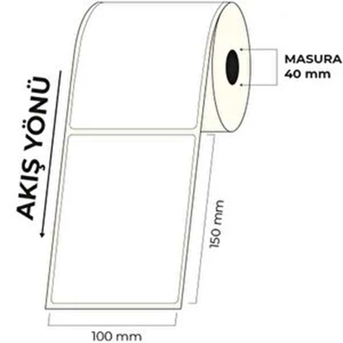 Barkod Etiket 100 mm x 150 mm