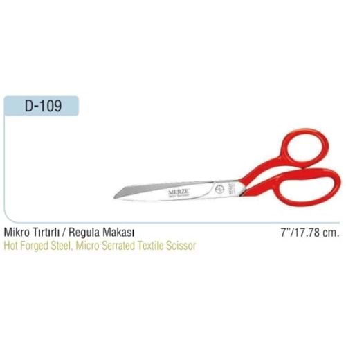 Mikro Tırtırlı Yatık Regula Makası 7 Inch