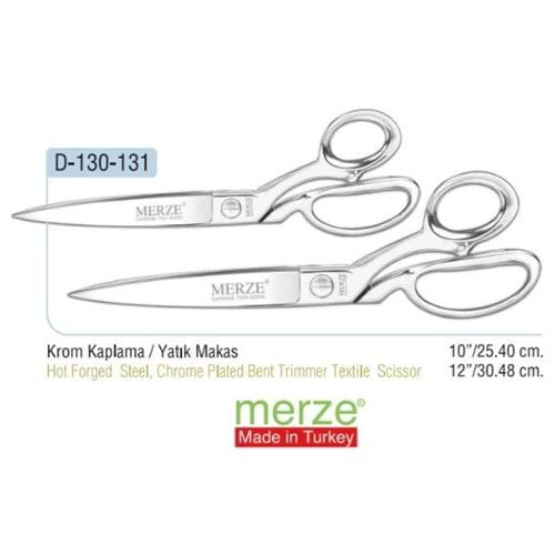 Full Krom Sivri Uçlu Yatık Makas 12 Inch
