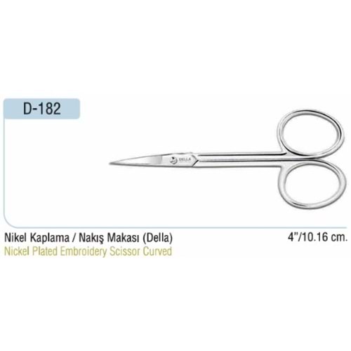 Nikel Kaplama Nakış Makası 4 Inch