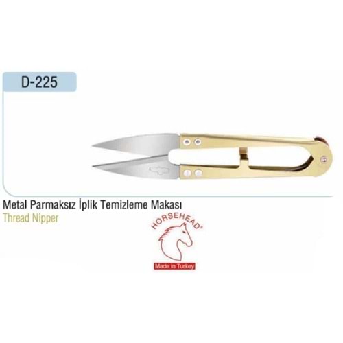 Metal Yaylı İplik Temizleme Makası