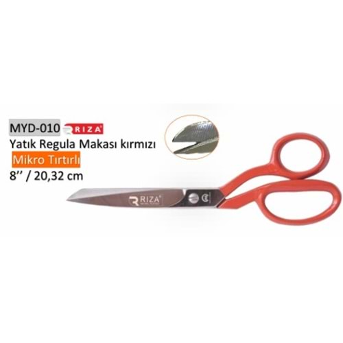 Mikro Tırtıklı Yatık Regula Makası 8 Inch