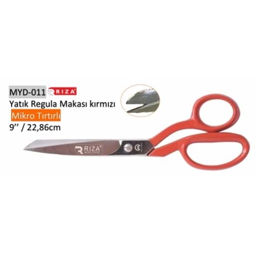 Mikro Tırtıklı Yatık Regula Makası 9 Inch