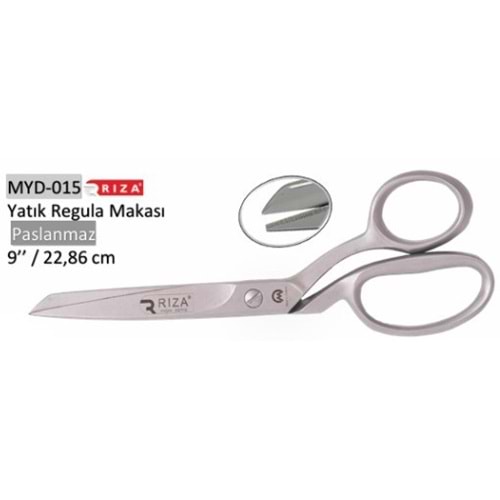 Paslanmaz Çelik Yatık Regula Makası 9 Inch