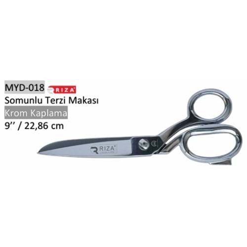Krom Kaplama Somunlu Terzi Makası 9 Inch