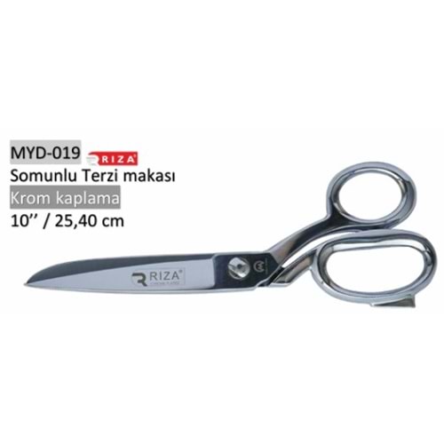 Krom Kaplama Somunlu Terzi Makası 10 Inch
