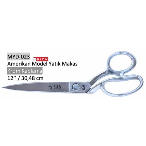 Full Krom Kaplama Amerikan Model Yatık Regula Makası 12 Inch
