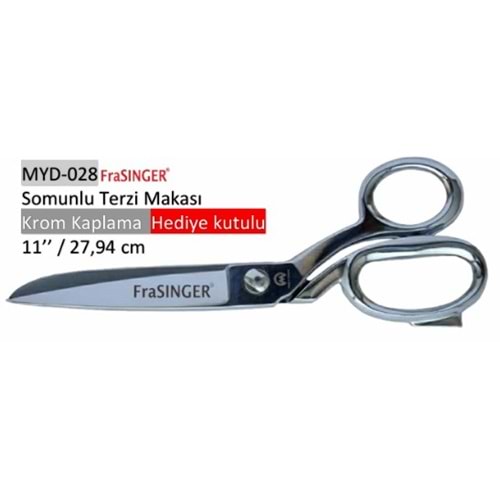 Krom Kaplama Somunlu Makas Krom 11 Inch