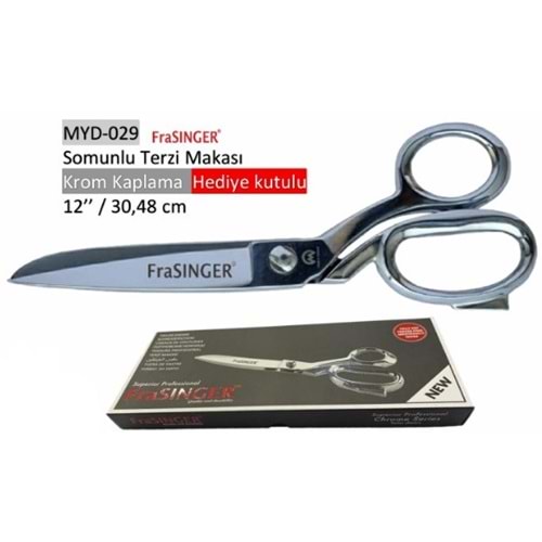 Krom Kaplama Somunlu Makas Krom 12 Inch