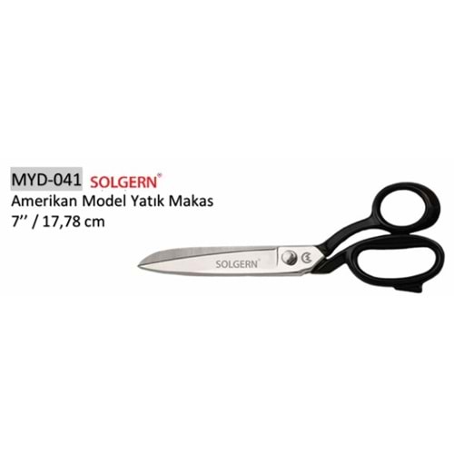 Paslanmaz Çelik Somunlu Terzi Makası 7 Inch