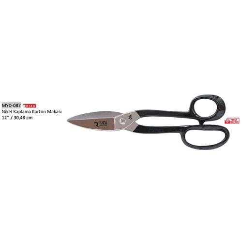 Nikel Kaplama Timsah Ağız Karton Makası 12 Inch