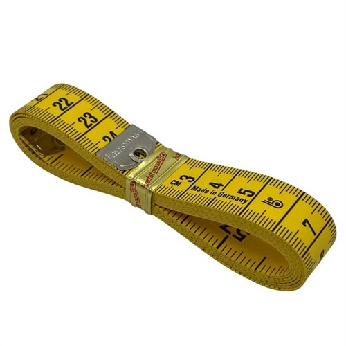 Sarı Terzi Mezurası 150 cm - inch Made in Germany