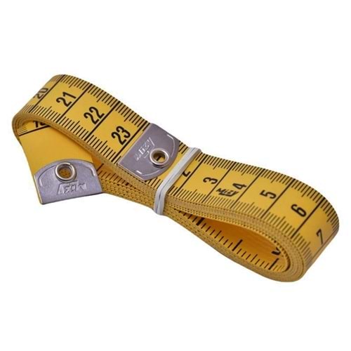 Sarı Terzi Mezurası 150 cm - inch