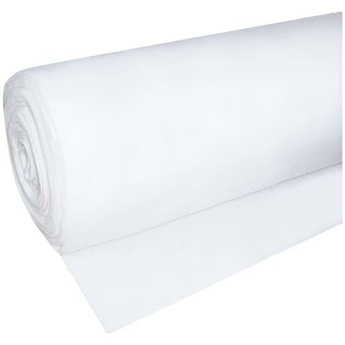 Polyester Beyaz Keçe Kalınlık 6 mm En 210 cm