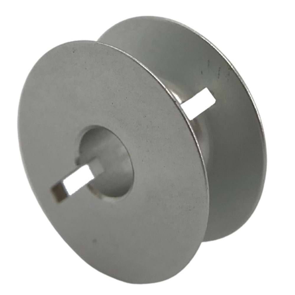 Düz Makina Çentikli Bombeli Alüminyum Masura Made in Taiwan