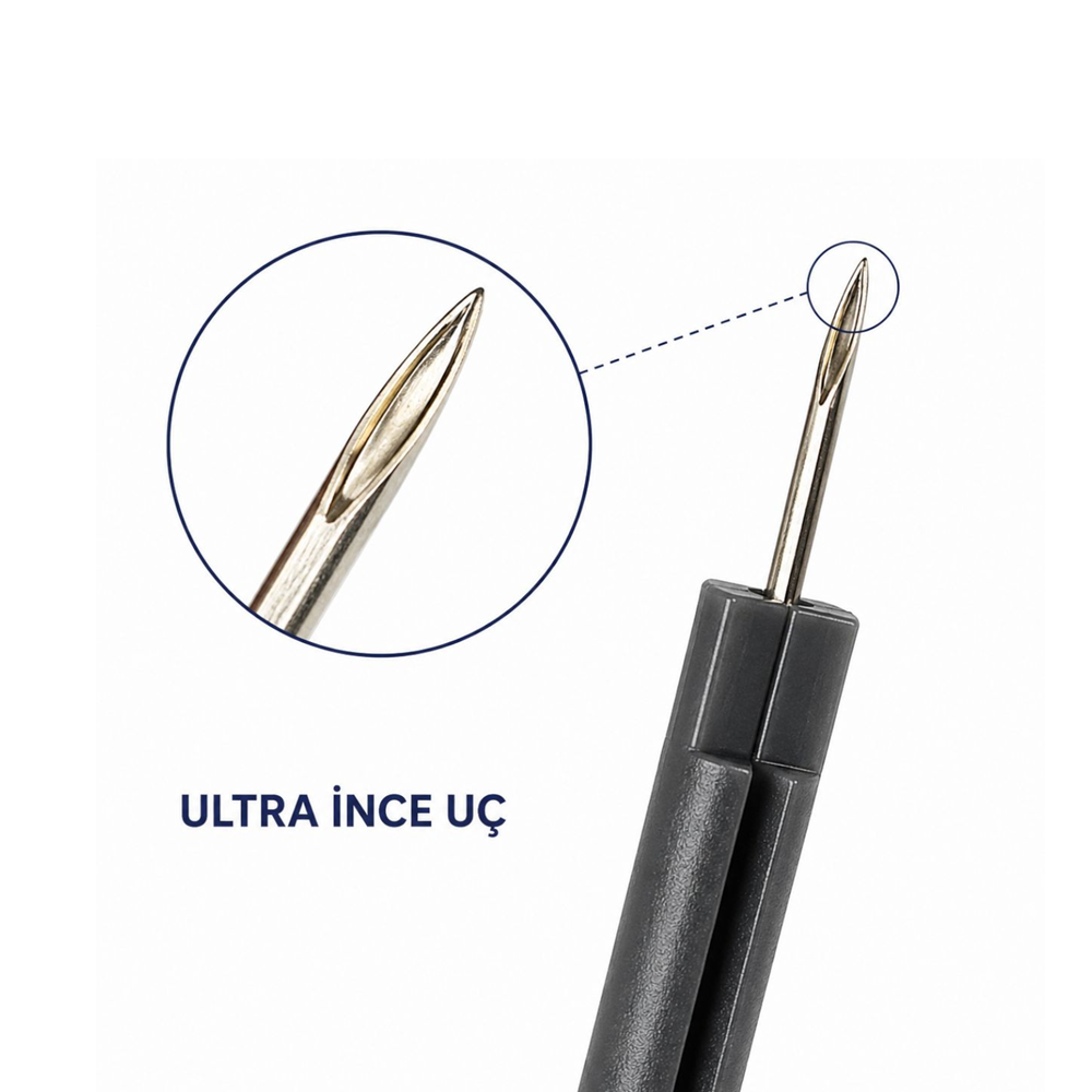 Micro Fine 4.40 mm Hassas Kumaş Kılçık Tabancası Yedek İğnesi 1 Adet Orijinal İğne