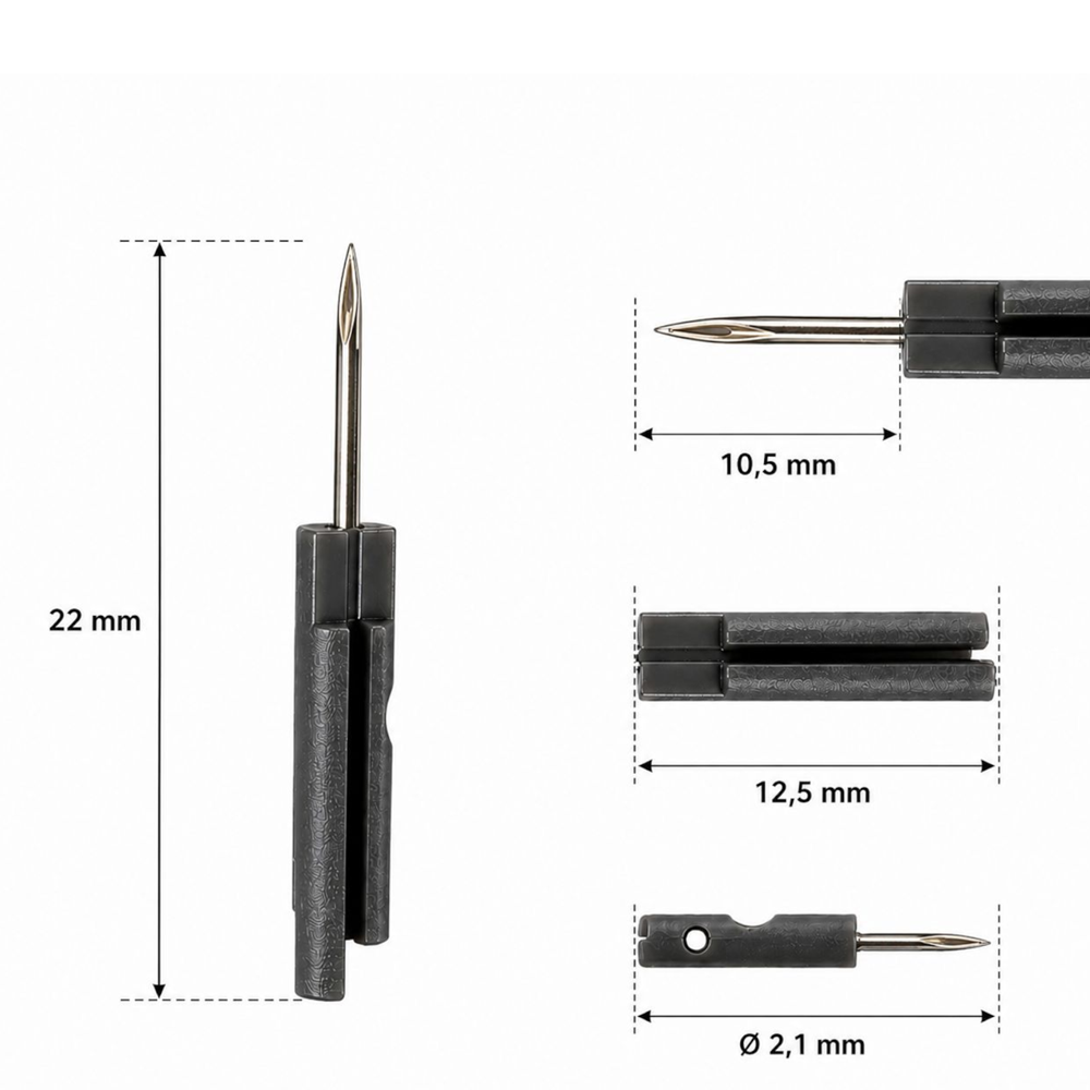 Micro Fine 4.40 mm Hassas Kumaş Kılçık Tabancası Yedek İğnesi 1 Adet Orijinal İğne