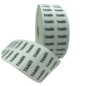Tamir Kontrol Etiketi Ruloda 10.000 Adet