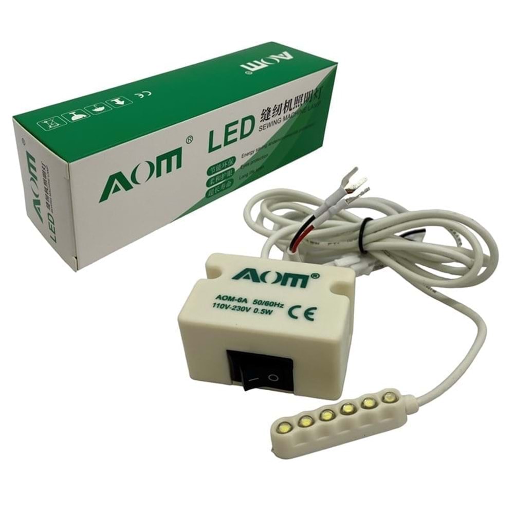 Dikiş Makinası Led Lamba Beyaz 6 Adet Led