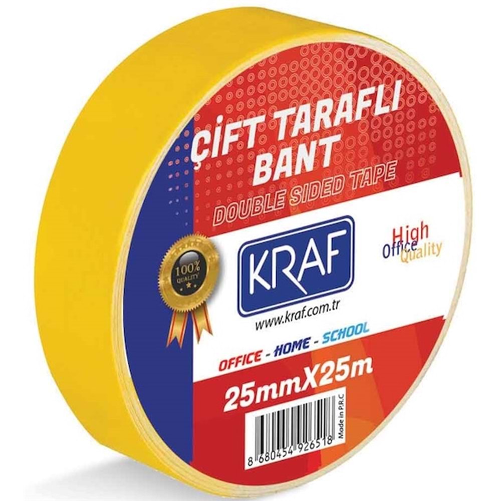 Çift Taraflı Bant 25 mm x 25 mt