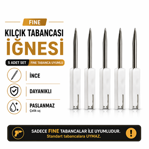 Türban Gelinlik Kuaför Tasarım Kılçık Tabancası İğnesi 5 mm 7 mm 9 mm Tabancalar için 5 Adet İğne
