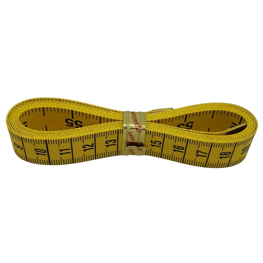 Sarı Terzi Mezurası 150 cm - inch Made in Germany