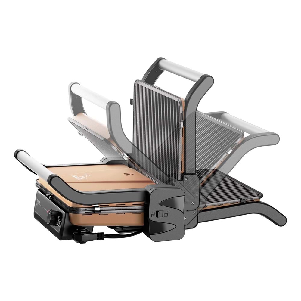 Rose Gold Tost ve Izgara Makinası